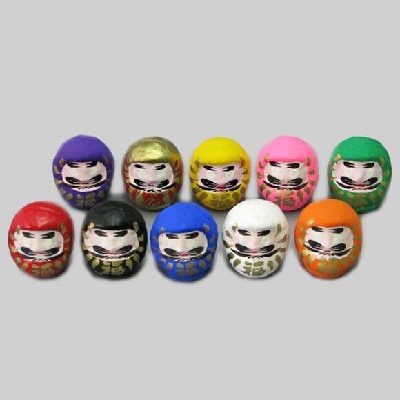 Daruma Fortune Dolls (4.7Cm, Set Of 10, Made In Japan) - Picture 5 of 6